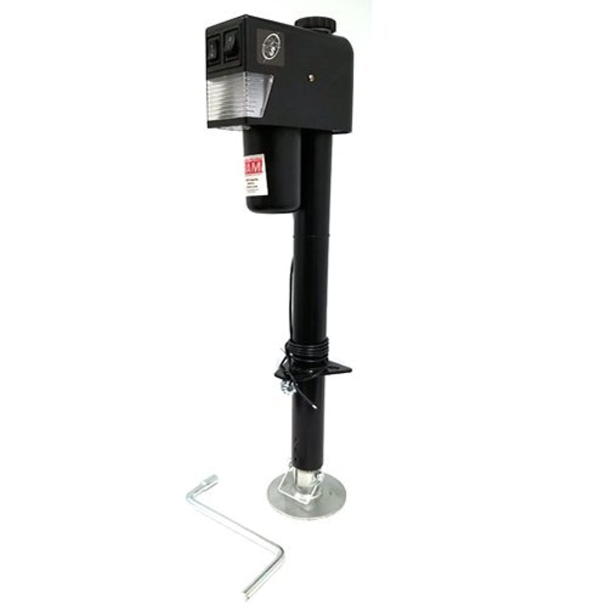 3,500 lb. Black Electric Trailer Jack with Drop Leg D197632
