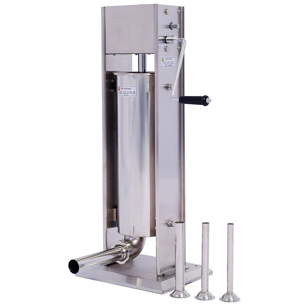 7L Stainless Steel Vertical Sausage Stuffer Q5343