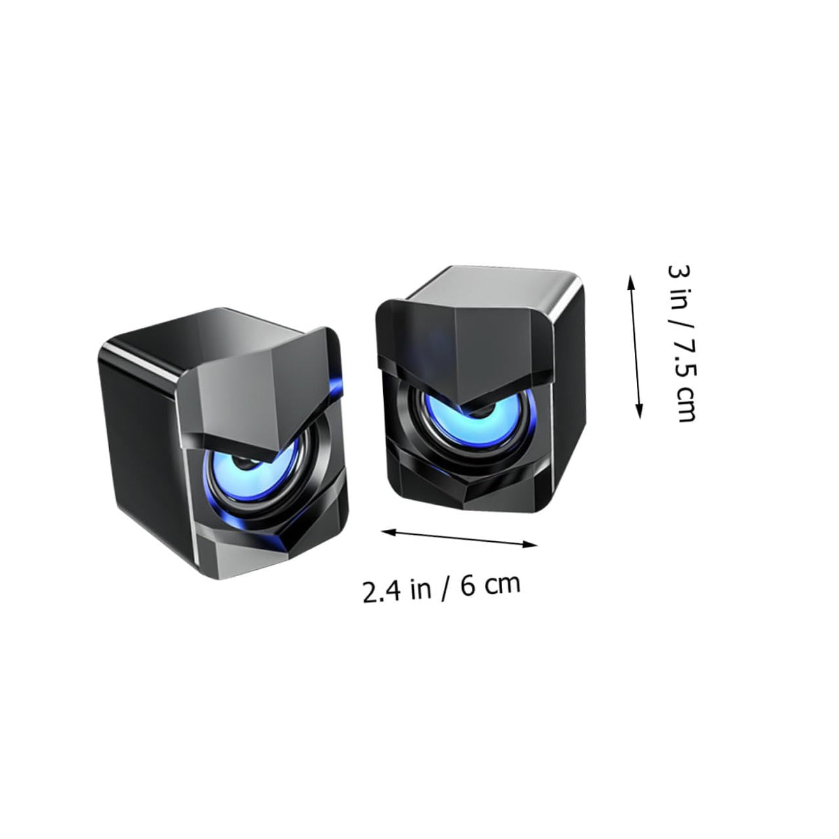 2 Pack Mini USB Powered Computer Speakers V387