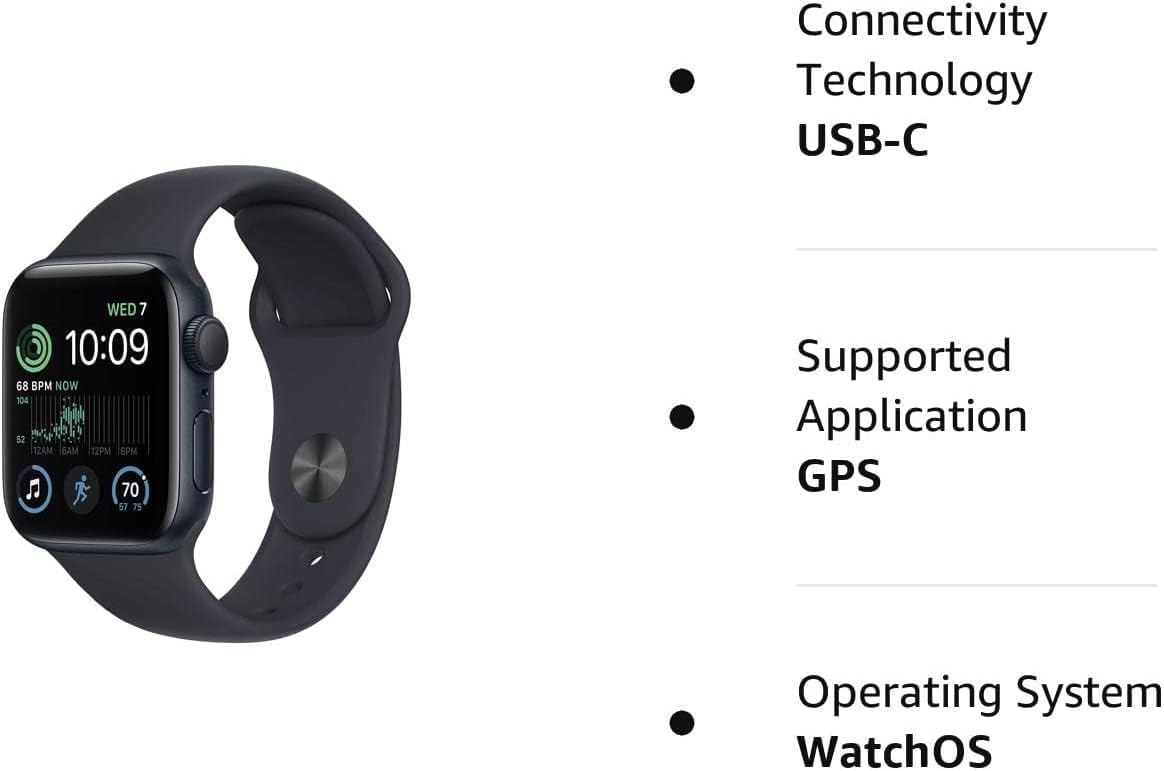 Midnight Aluminum Case with Midnight Sport Band Smartwatch H36773