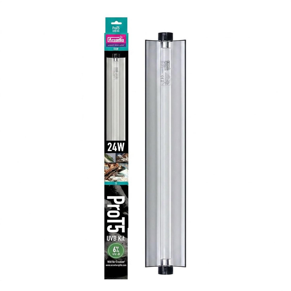 22.5" 24 Watts 6% UVB Reptile Light Fixture Kit L87582
