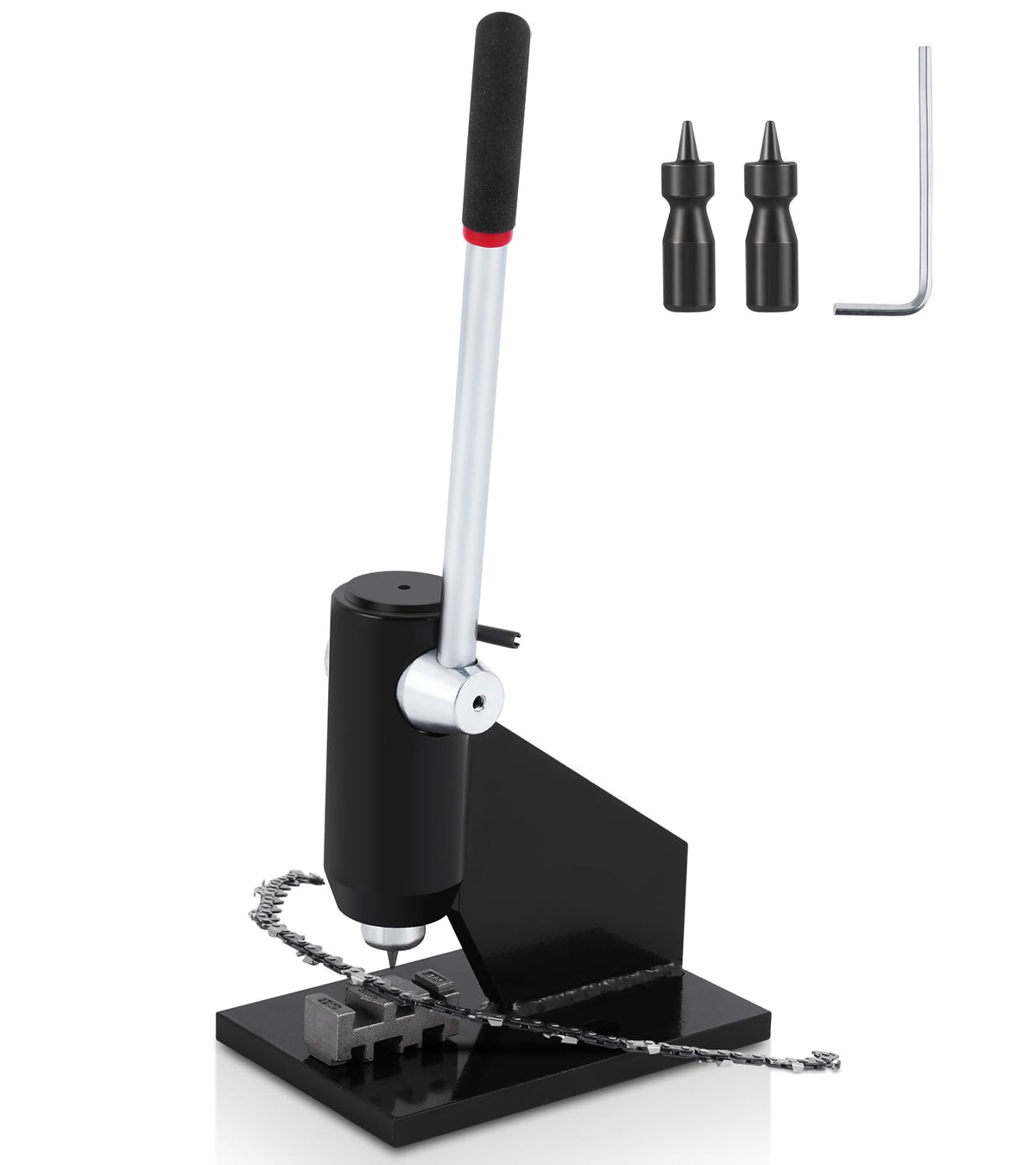 Chainsaw Chain Breaker Repair Tool with Two Punches and One Base A380001