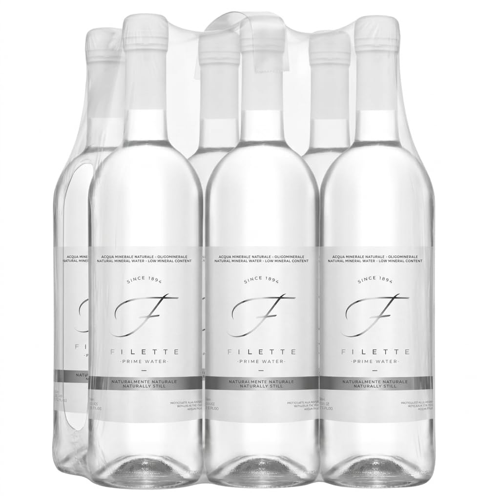 Natural Mineral Water 25 fl oz Glass Bottles Pack of 6 M218