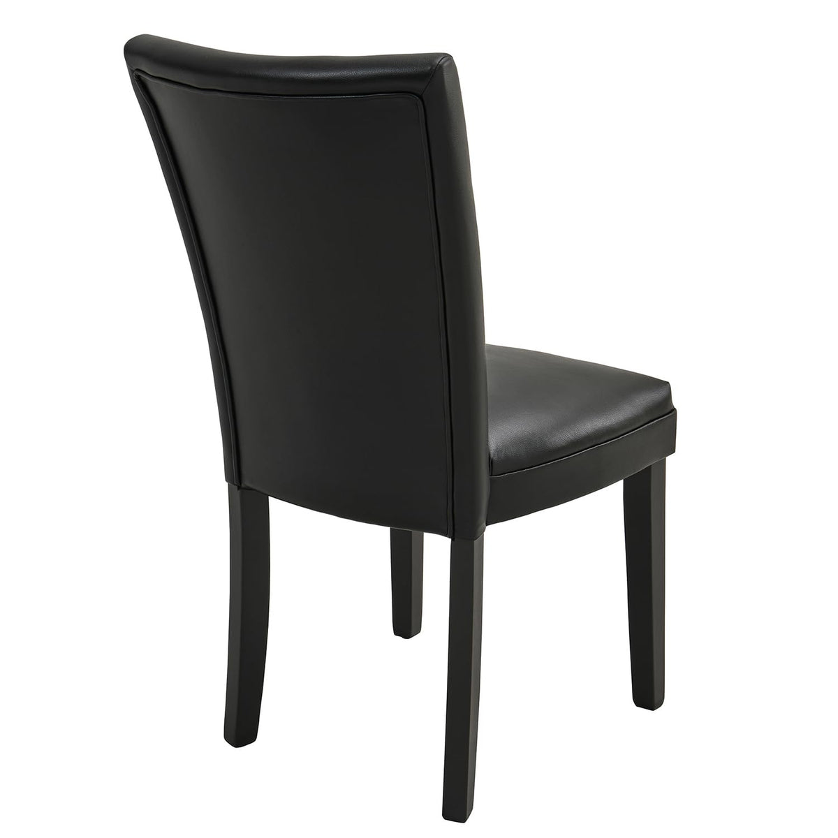 Set of 2 Black Faux Leather Dining Chairs A4290