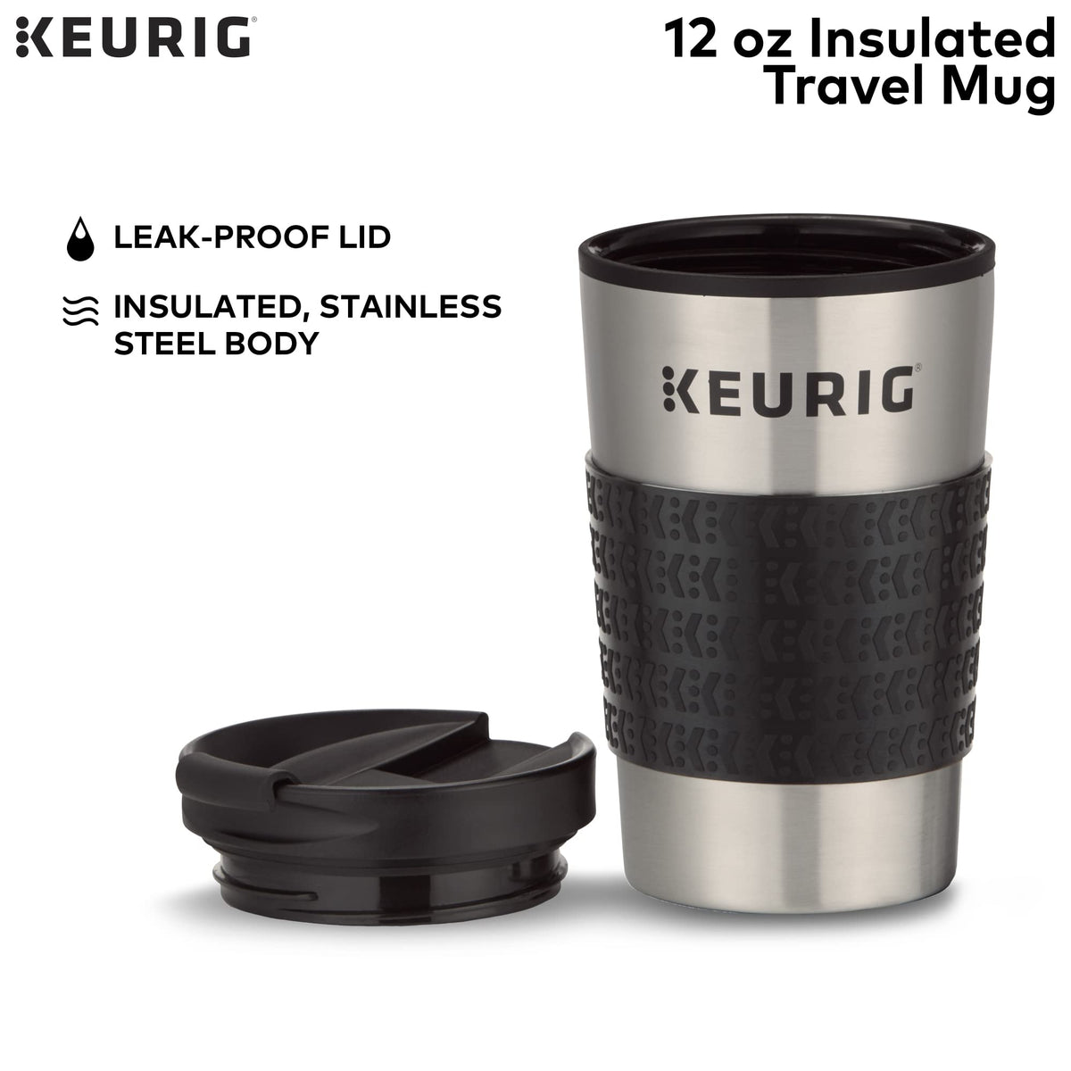 Single Serve K-Cup Pod Coffee Maker with Travel Mug R282