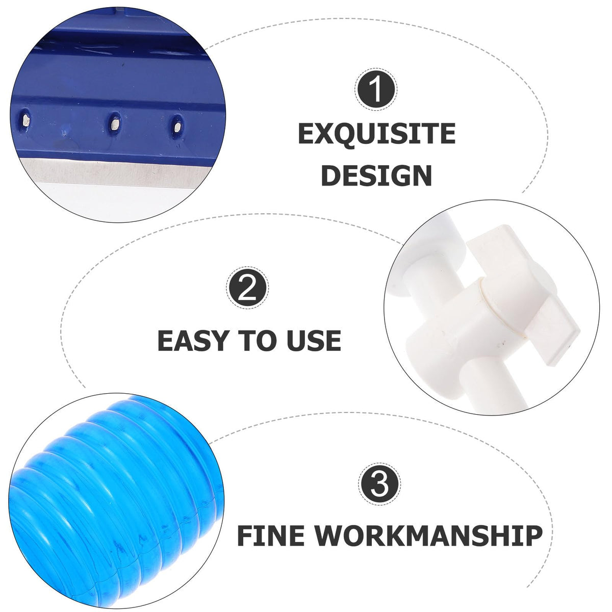 Fish Tank Cleaning Tool Set with 5 in 1 Brush Plastic S21644