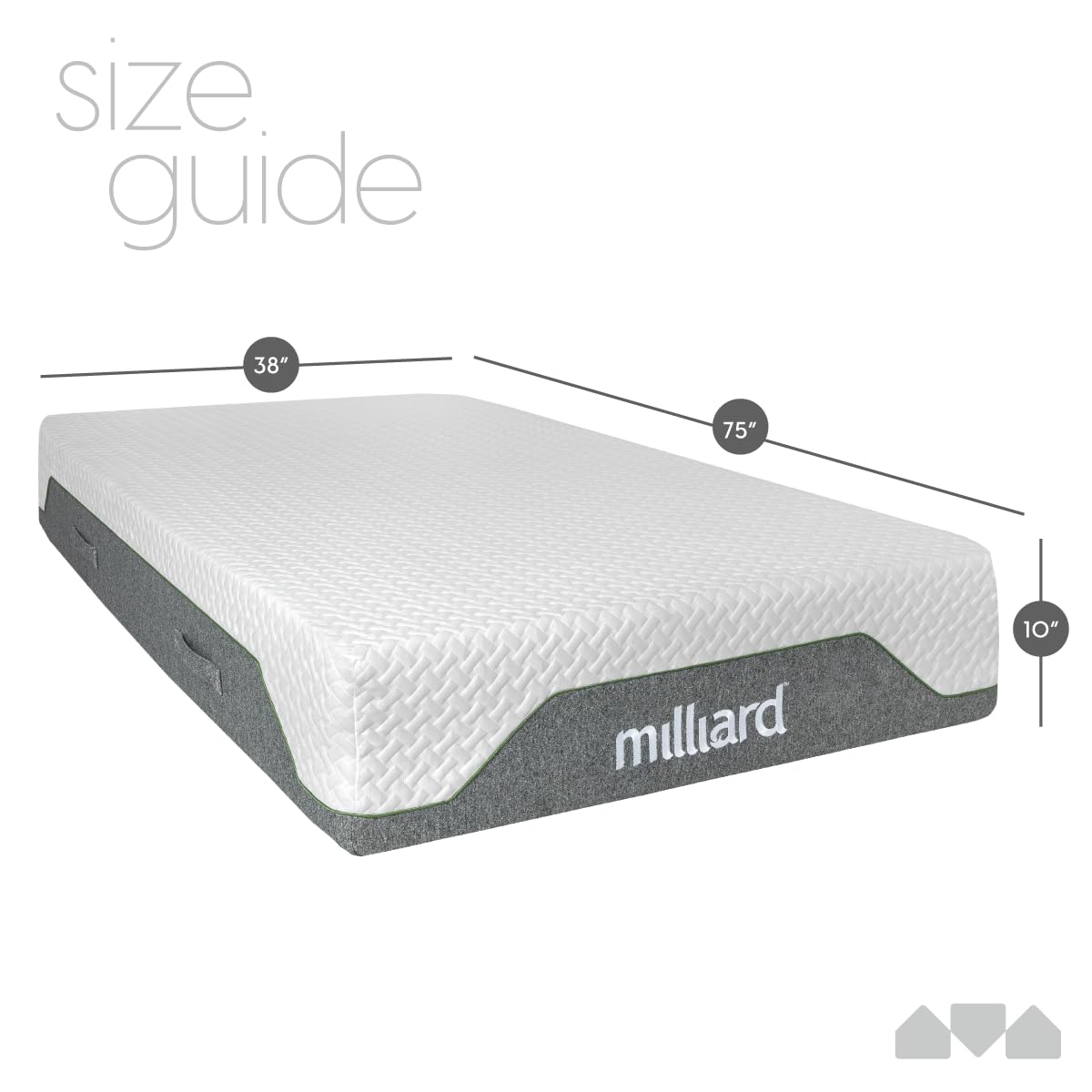 10-Inch Firm Memory Foam Twin Size Mattress S666