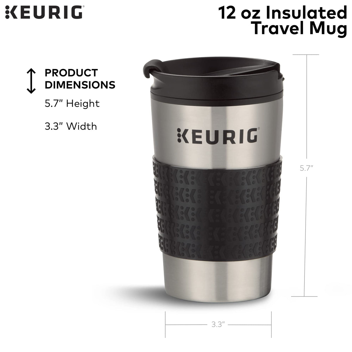 Single Serve K-Cup Pod Coffee Maker with Travel Mug R282