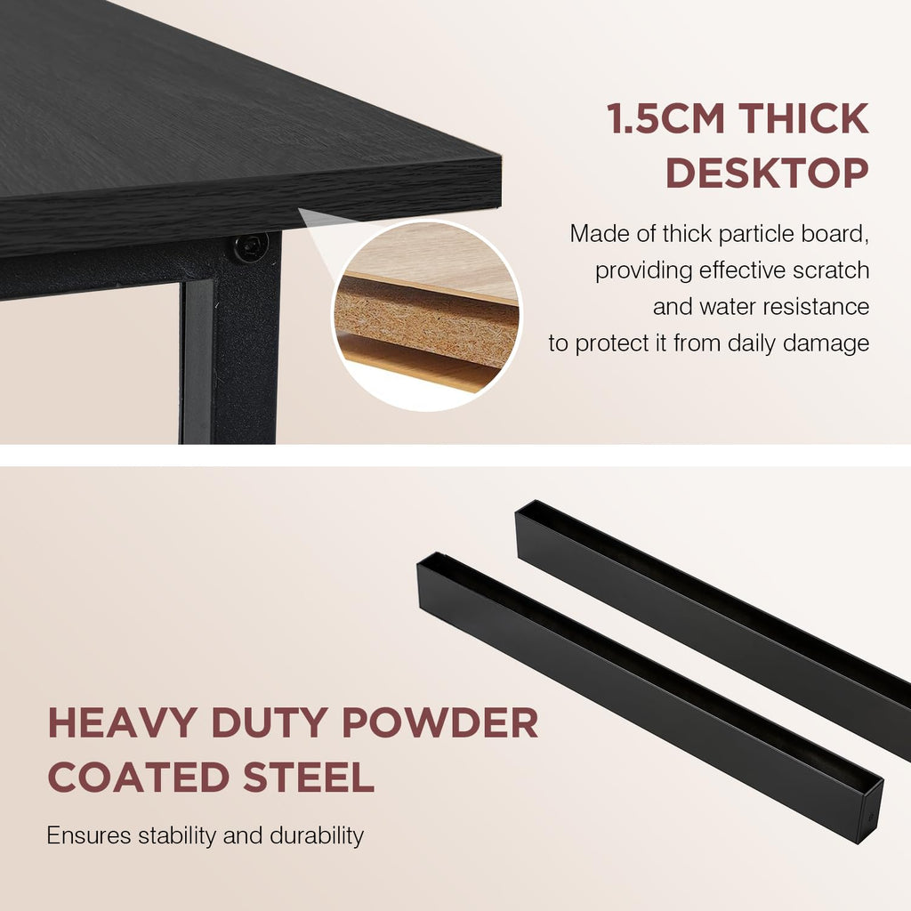 39 Inch Black Computer Desk X6511