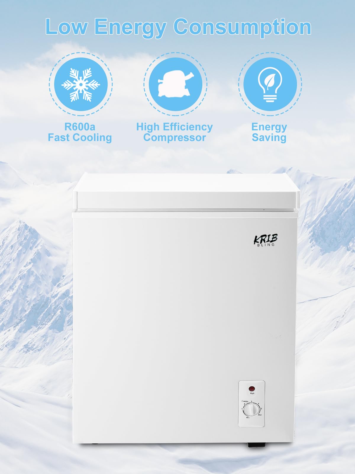 White 5.0 cu.ft Chest Freezer R2113