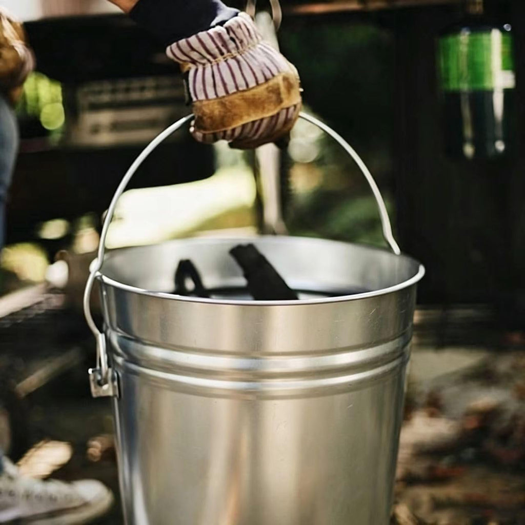 6 Gallon Galvanized Steel Locking Lid Storage Can F177840