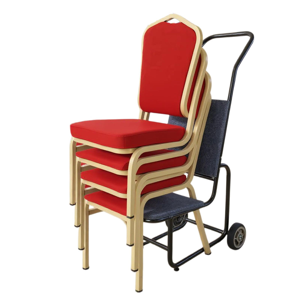 Folding Chair Table Cart with Wheels Q6064