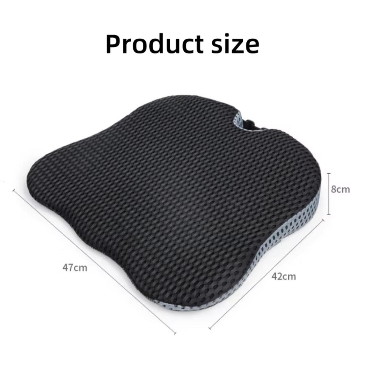 Memory Foam Grey Car Seat Booster Cushion H137
