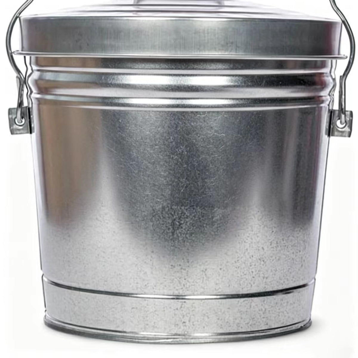 6 Gallon Galvanized Steel Locking Lid Storage Can F177840