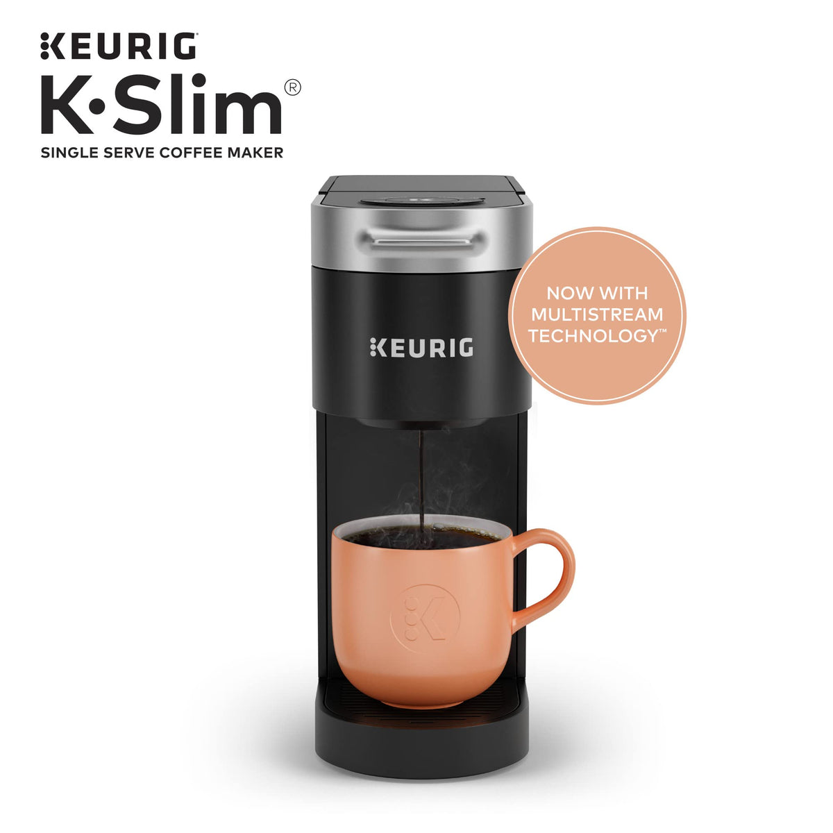 Single Serve K-Cup Pod Coffee Maker with Travel Mug R282