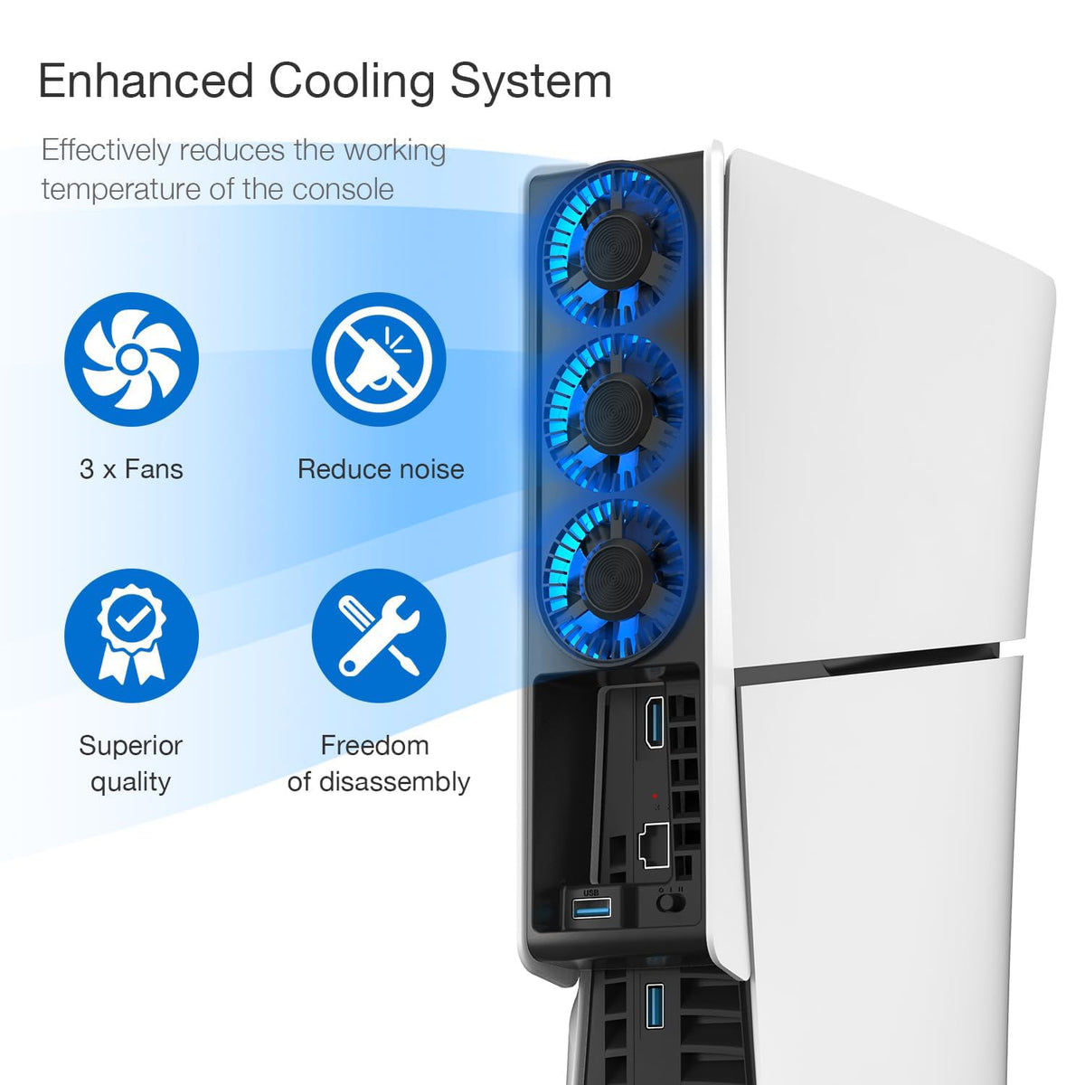 Cooling Fan with LED Light H138