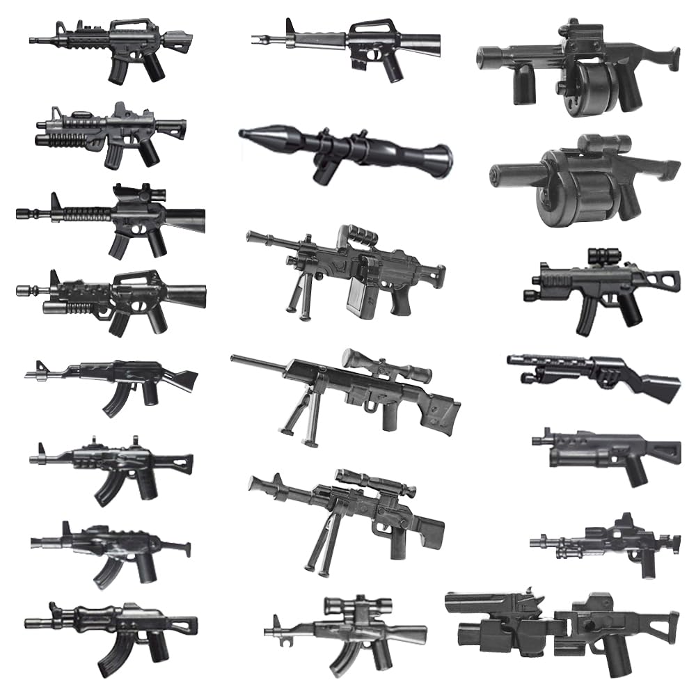 Military Weapon Set with Helmet Body Armor Cloak and Motorcycles M27981
