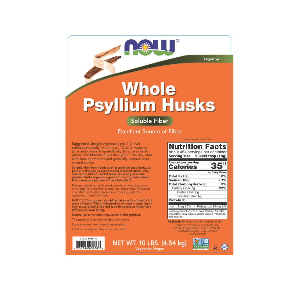 Whole Psyllium Husk 10 lbs G294