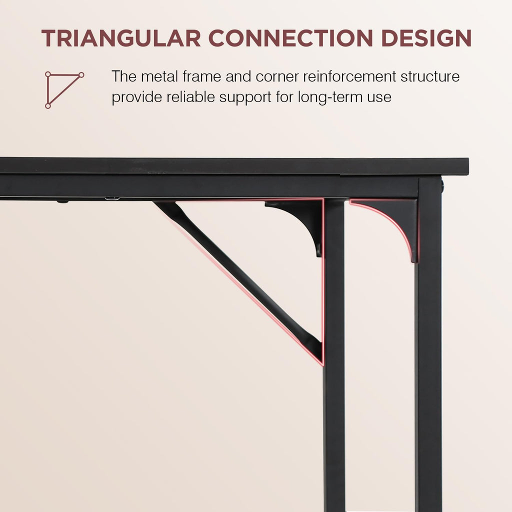 39 Inch Black Computer Desk X6511