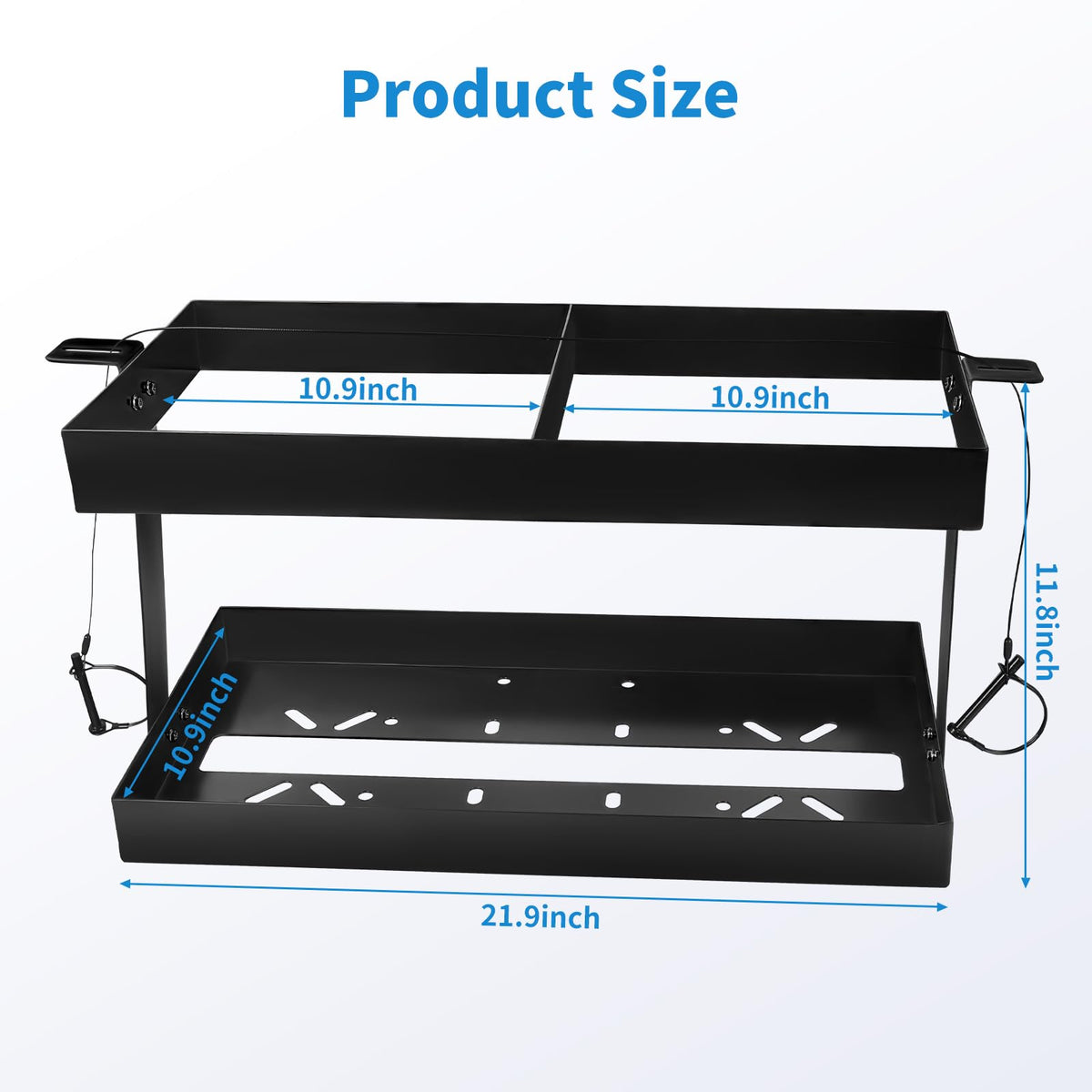 Stainless Steel Gas Can Holder for Two 5 Gallon Fuel Containers I6920