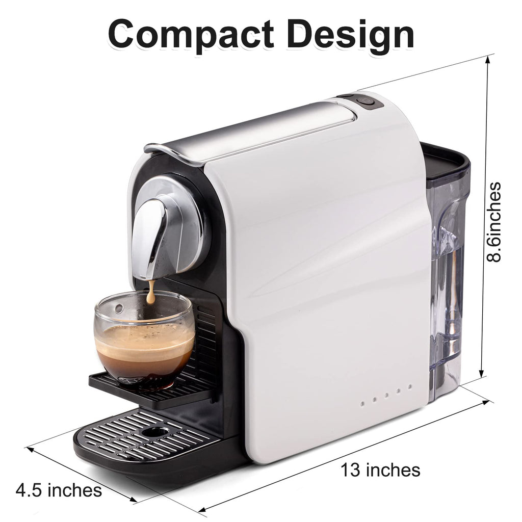 Espresso Pod Machine, 20 Bar, 22oz Removable Water Tank, 1350W P909306