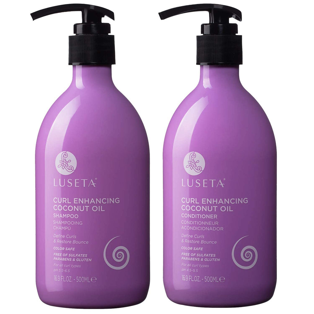 Curly Hair Shampoo and Conditioner Set with Biotin Hair Oil G9671