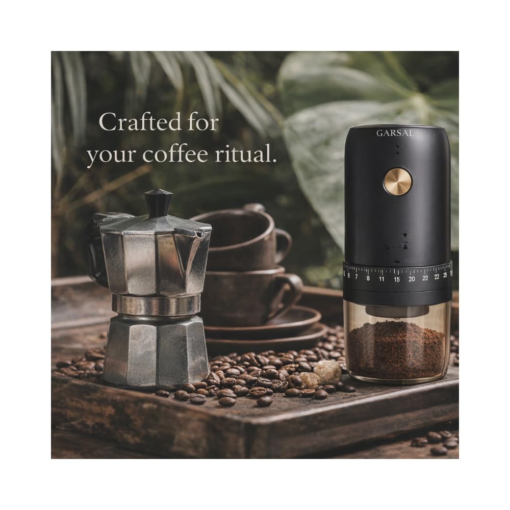 Electric Burr Coffee Grinder with 40 Grind Settings F242