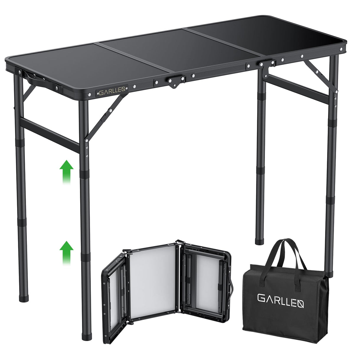 Folding Camping Table 3 Adjustable Height T56008