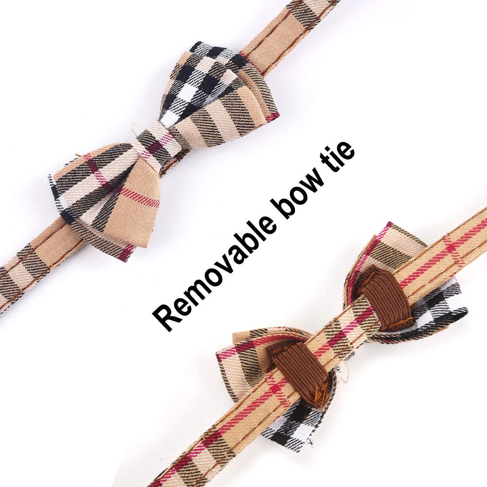Breakaway Cat Collar with Bow Bell 2 Pack L395