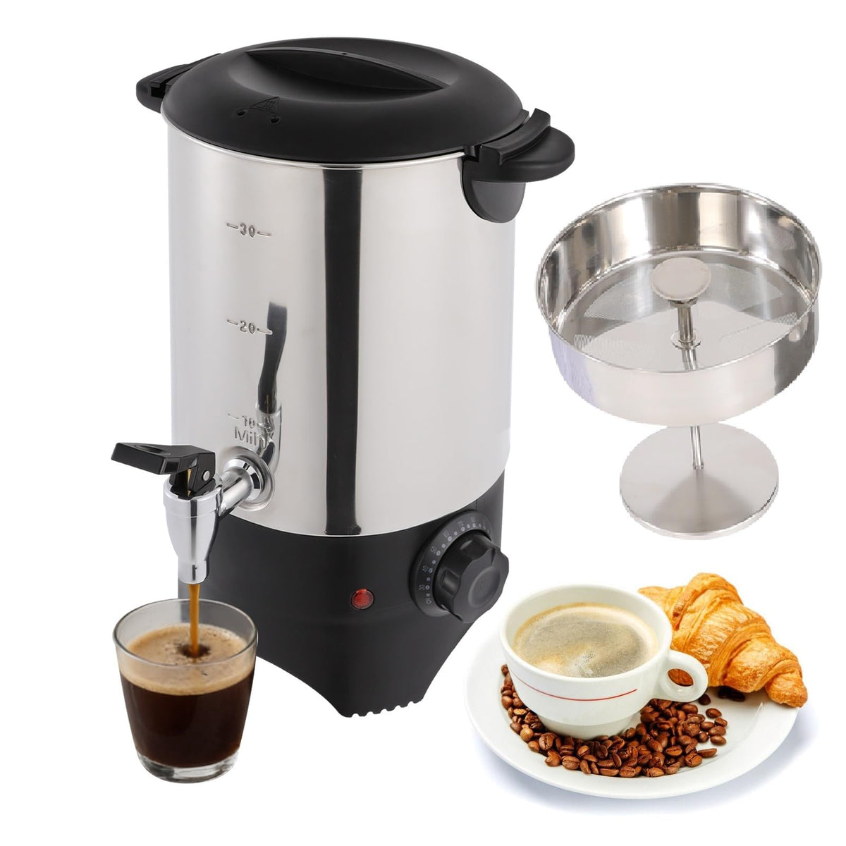1.4 Gal Stainless Steel Coffee Urn F251274