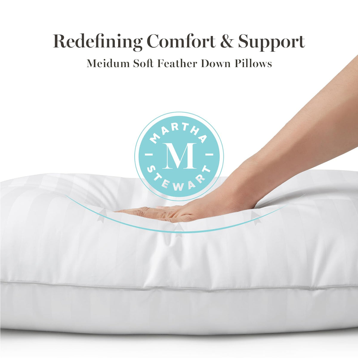 King Size Set of 2 Bed Pillows E5119