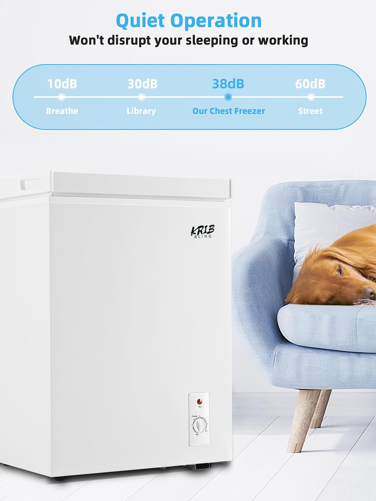 White 5.0 cu.ft Chest Freezer R2113