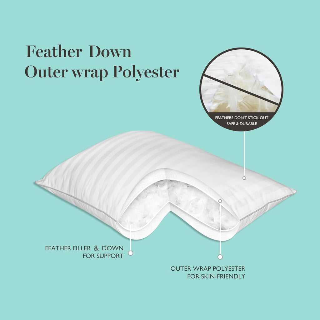 King Size Set of 2 Bed Pillows E5119