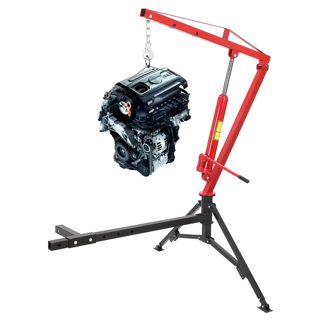 Hydraulic Pickup Truck Crane 360° Swivel 2-Inch Hitch Receiver 1000 Lbs K71543