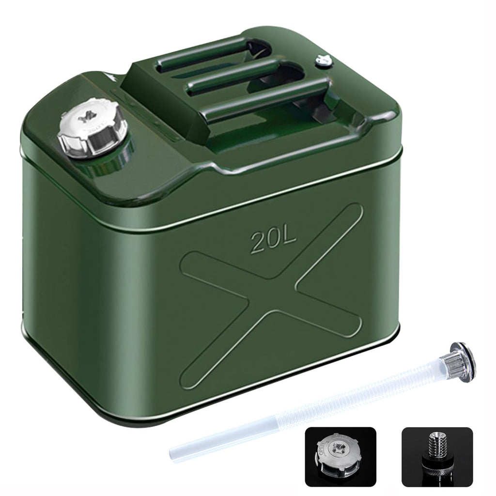 20L 5 Gallon Metal Water Can with Flexible Spout V1250