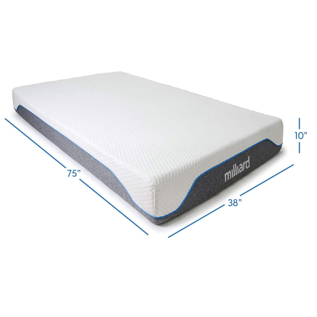 10-Inch Firm Memory Foam Twin Size Mattress S666