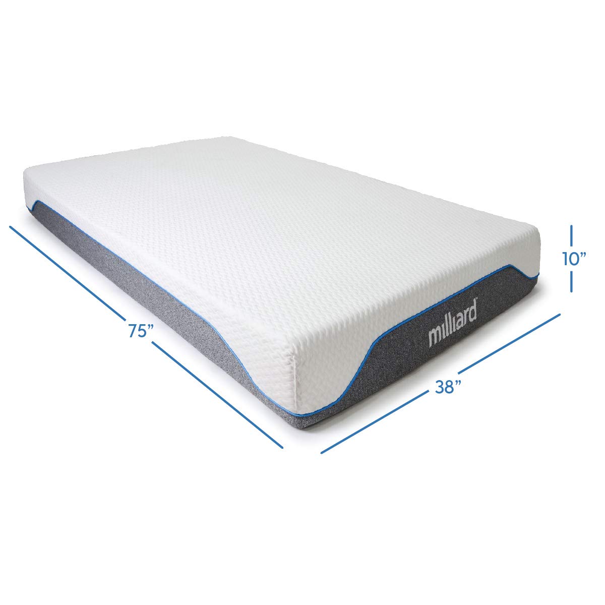 10-Inch Firm Memory Foam Twin Size Mattress S666