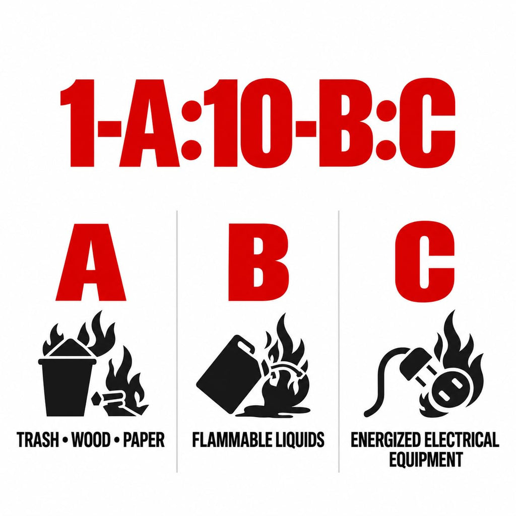 2.5 lb ABC Dry Chemical Fire Extinguishers 6-Pack G1732