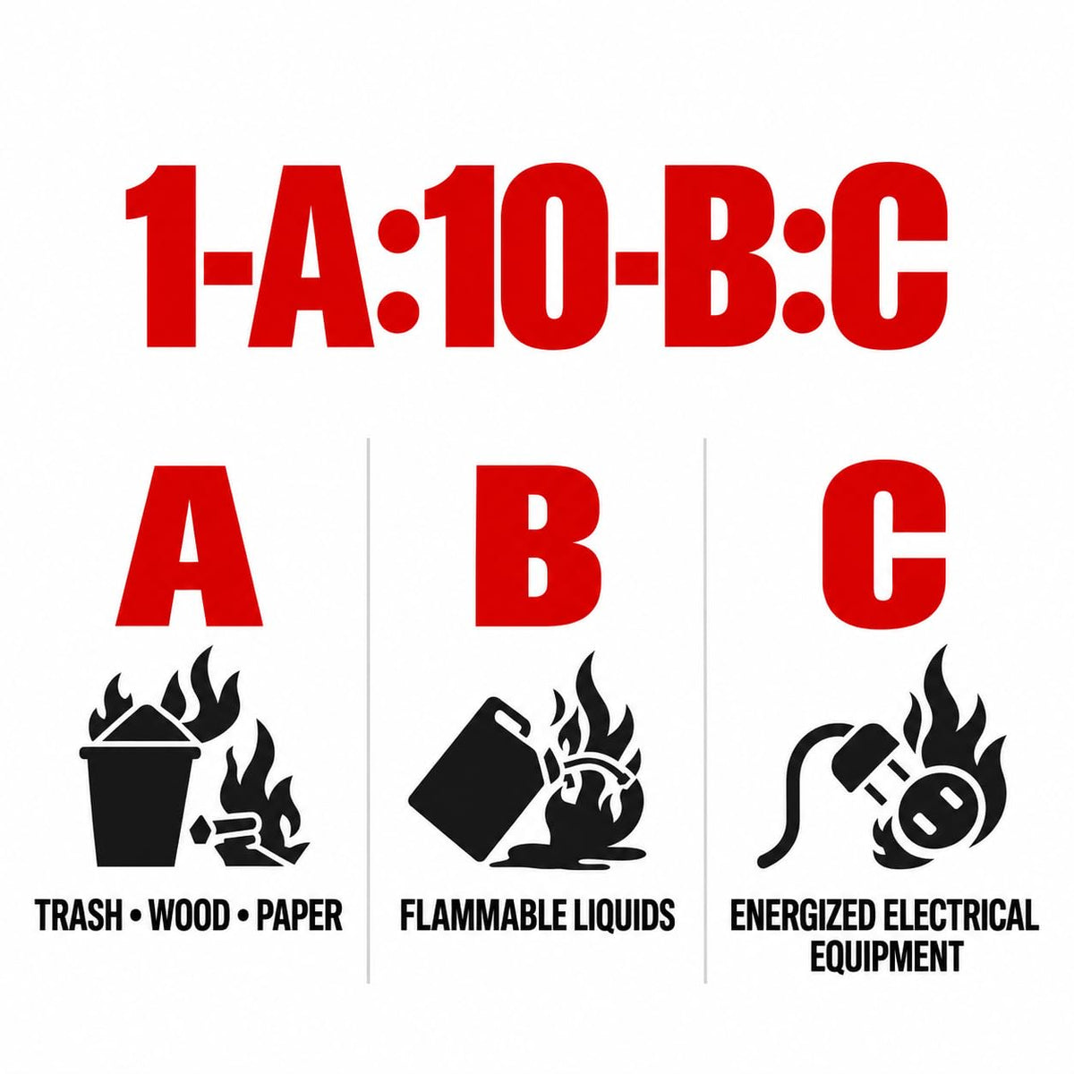2.5 lb ABC Dry Chemical Fire Extinguishers 6-Pack G1732
