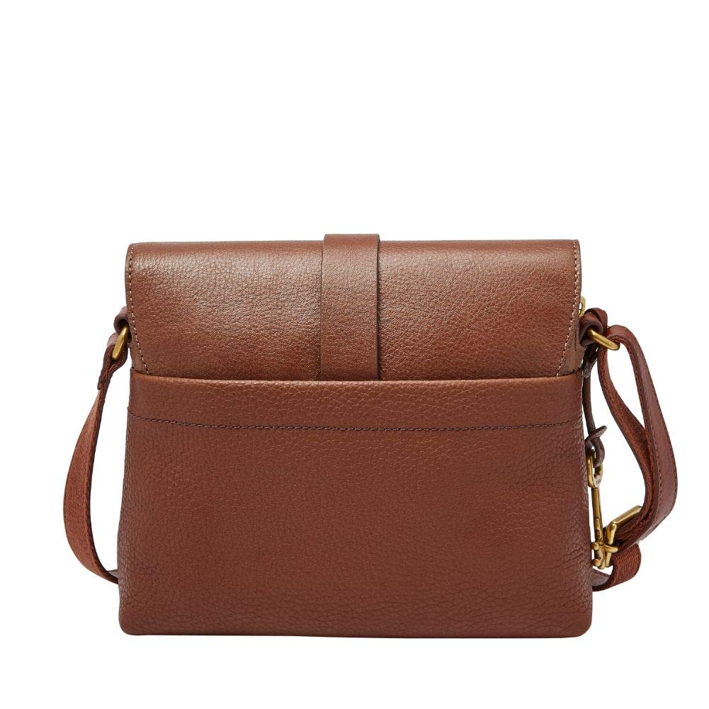 Brown Leather Small Crossbody Handbag E2183