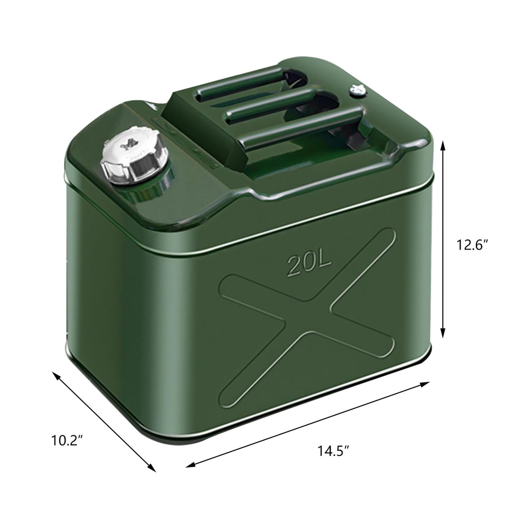 20L 5 Gallon Metal Water Can with Flexible Spout V1250