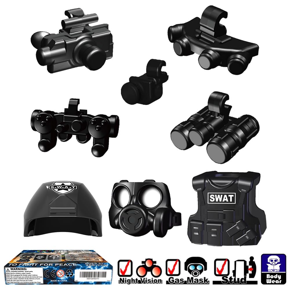 Military Weapon Set with Helmet Body Armor Cloak and Motorcycles M27981