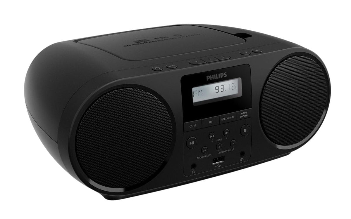 Portable CD Player Boombox with Bluetooth FM Radio USB Aux Input B935