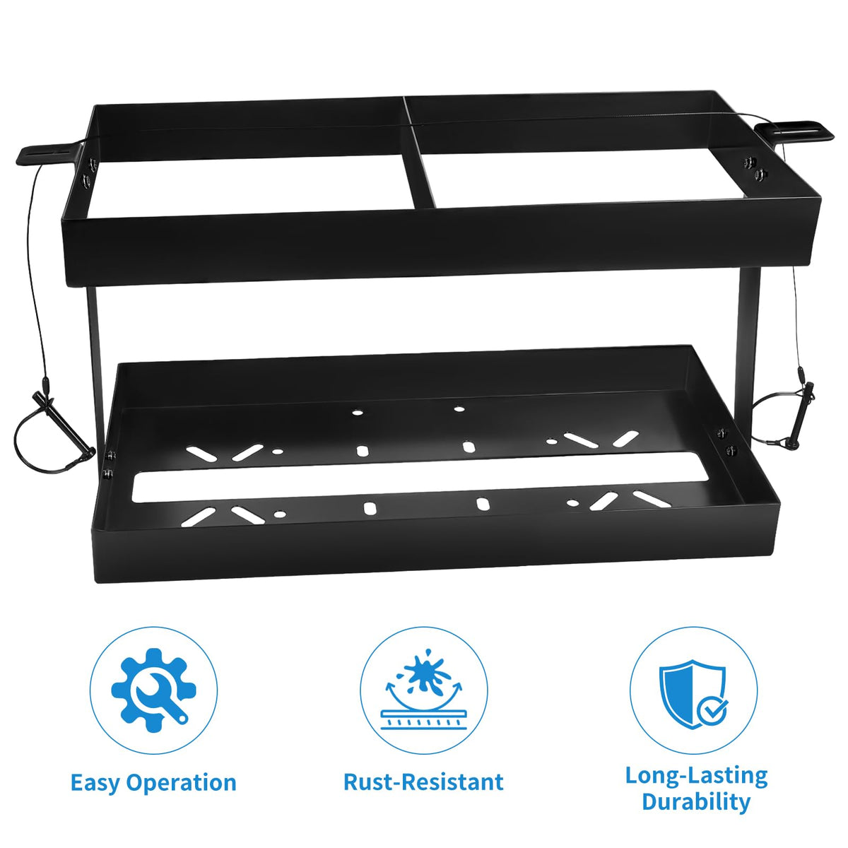 Stainless Steel Gas Can Holder for Two 5 Gallon Fuel Containers I6920
