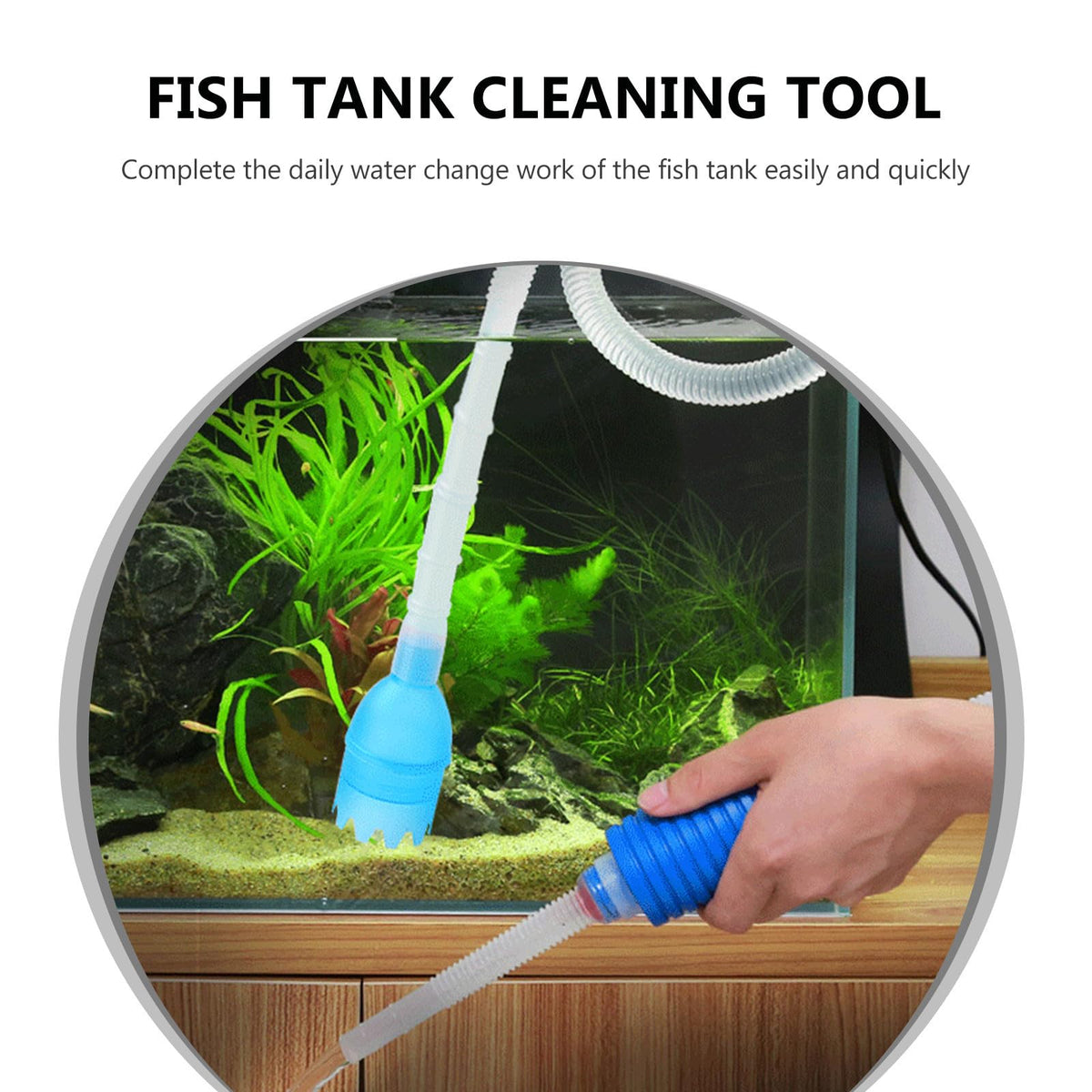 Fish Tank Cleaning Tool Set with 5 in 1 Brush Plastic S21644