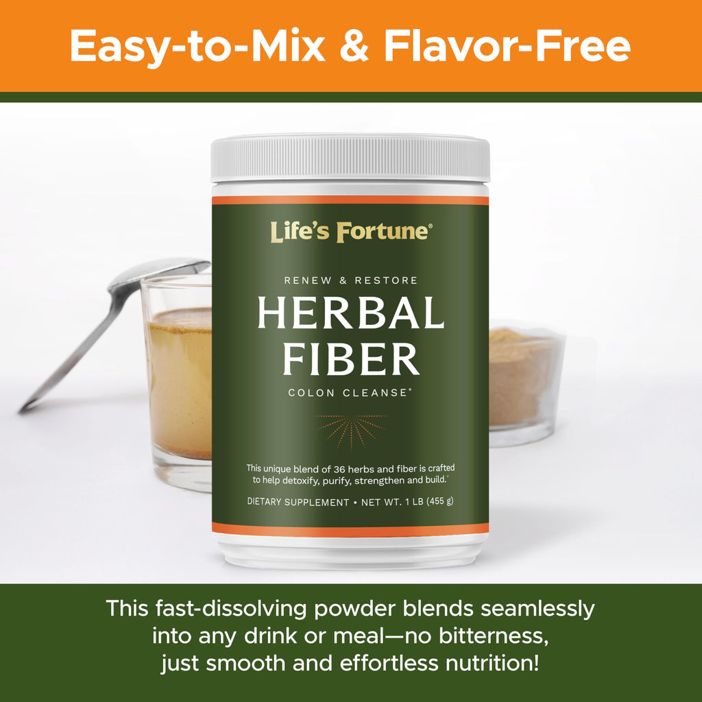 Herbal Fiber Colon Cleanse Powder with Psyllium Husk 1 lb L781253