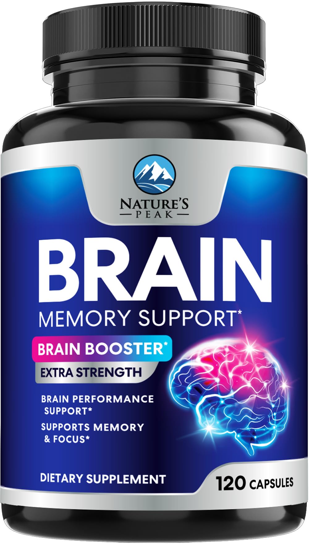 120 Capsules Brain Memory Supplement with Vitamin B6 B12 Folate & Phosphatidylserine K59676