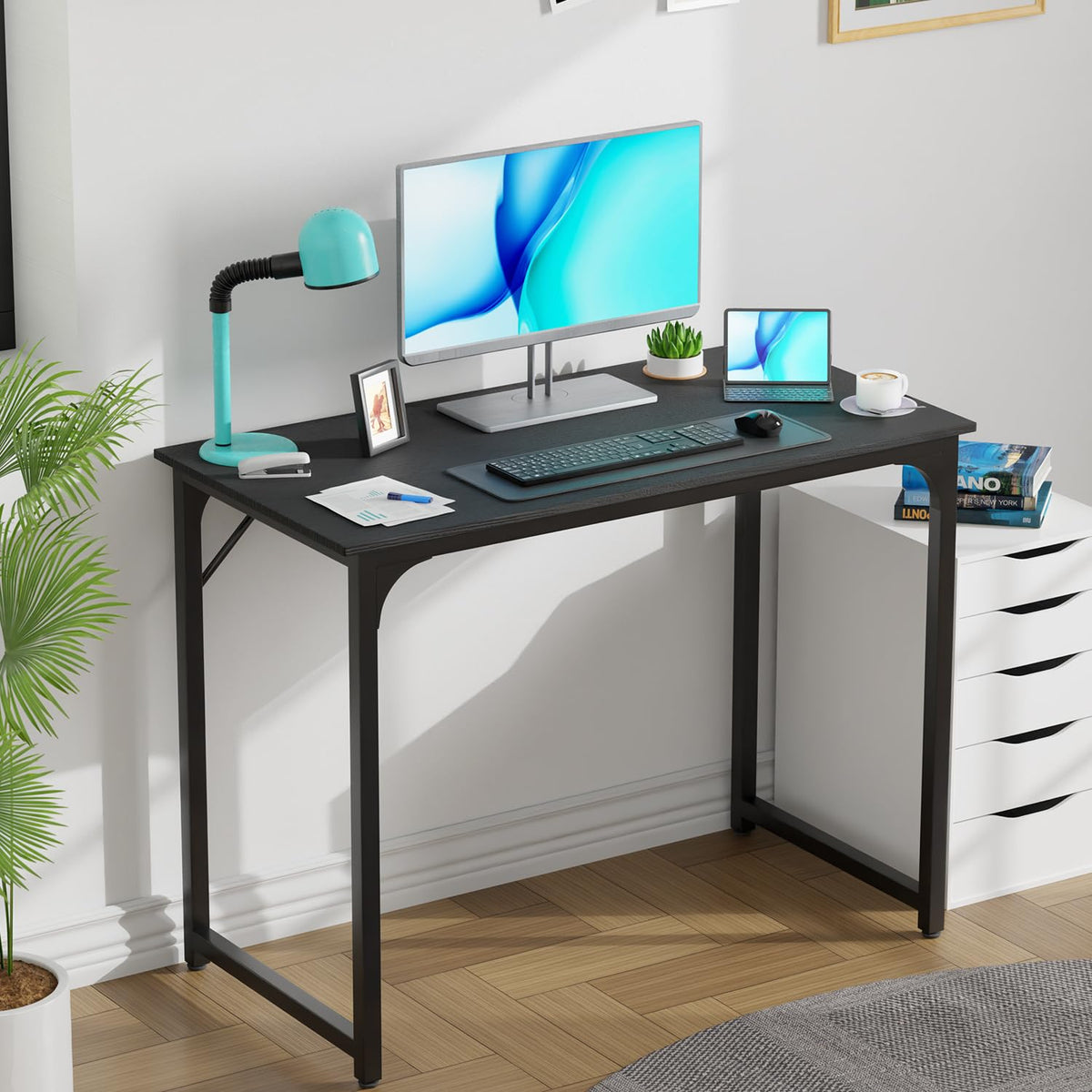 39 Inch Black Computer Desk X6511