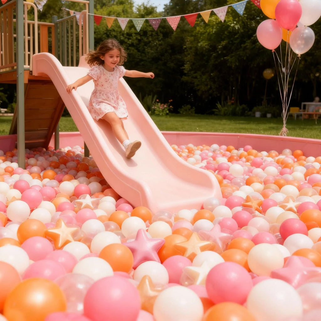 100PCS Phthalate-Free BPA-Free Non-Toxic Crush Proof Plastic Ball Pit Balls Q172