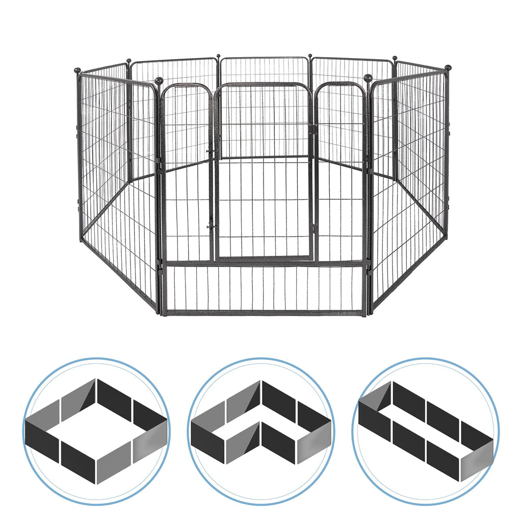 Foldable Metal Pet Playpen with Gate A8395